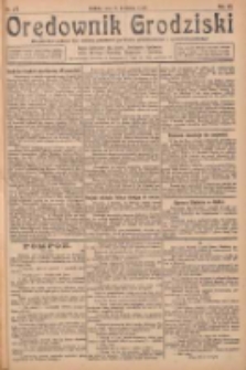 Orędownik Grodziski: niezależne pismo dla rodzin polskich powiatu grodziskiego i nowotomyskiego : organ centralny dla miast: Grodziska, Opalenicy, Buku, Nowego Tomyśla, Zbaszynia i Lw&oacute;wka 1925.04.04 R.7 Nr27