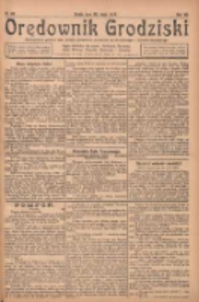 Orędownik Grodziski: niezależne pismo dla rodzin polskich powiatu grodziskiego i nowotomyskiego : organ centralny dla miast: Grodziska, Opalenicy, Buku, Nowego Tomyśla, Zbaszynia i Lw&oacute;wka 1925.05.20 R.7 Nr40