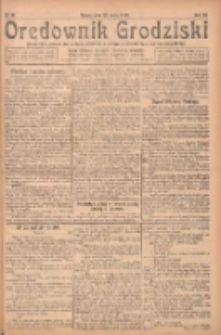 Orędownik Grodziski: niezależne pismo dla rodzin polskich powiatu grodziskiego i nowotomyskiego : organ centralny dla miast: Grodziska, Opalenicy, Buku, Nowego Tomyśla, Zbaszynia i Lw&oacute;wka 1925.05.23 R.7 Nr41