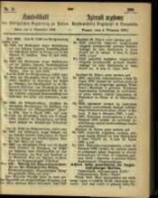 Amtsblatt der K&ouml;niglichen Regierung zu Posen. 1866.09.04 Nro.36
