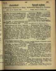 Amtsblatt der K&ouml;niglichen Regierung zu Posen. 1866.09.18 Nro.38