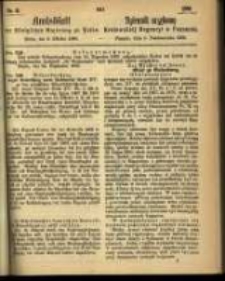 Amtsblatt der K&ouml;niglichen Regierung zu Posen. 1866.10.09 Nro.41