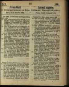 Amtsblatt der K&ouml;niglichen Regierung zu Posen. 1866.11.06 Nro.45