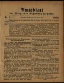 Amtsblatt der K&ouml;niglichen Regierung zu Posen. 1908.01.14 Nro.2