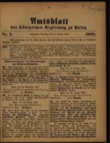 Amtsblatt der Königlichen Regierung zu Posen. 1908.01.21 Nro.3