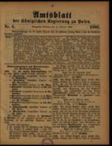 Amtsblatt der K&ouml;niglichen Regierung zu Posen. 1908.02.11 Nro.6