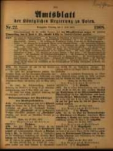 Amtsblatt der K&ouml;niglichen Regierung zu Posen. 1908.06.02 Nro.22