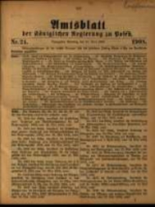 Amtsblatt der Königlichen Regierung zu Posen. 1908.06.16 Nro.24