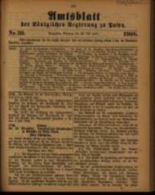 Amtsblatt der K&ouml;niglichen Regierung zu Posen. 1908.07.28 Nro.30