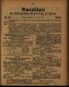 Amtsblatt der Königlichen Regierung zu Posen. 1908.07.28 Nro.31