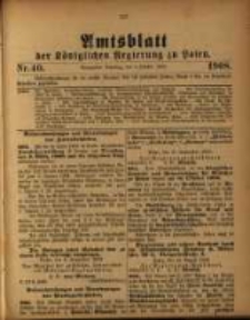 Amtsblatt der Königlichen Regierung zu Posen. 1908.10.06 Nro.40