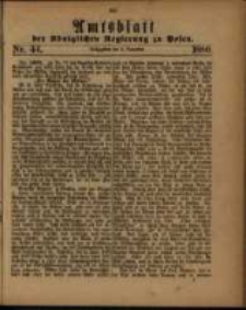Amtsblatt der K&ouml;niglichen Regierung zu Posen. 1880.11.02 Nro.44