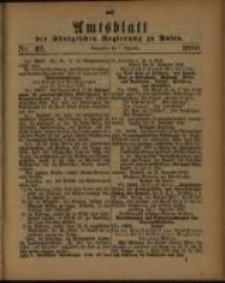Amtsblatt der K&ouml;niglichen Regierung zu Posen. 1880.12.07 Nro.49