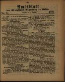 Amtsblatt der Königlichen Regierung zu Posen. 1880.12.21 Nro.51