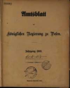 Amtsblatt der K&ouml;niglichen Regierung zu Posen. 1909.01.05 Nro1