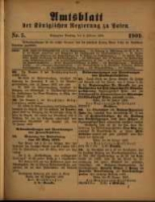 Amtsblatt der K&ouml;niglichen Regierung zu Posen. 1909.02.02 Nro.5
