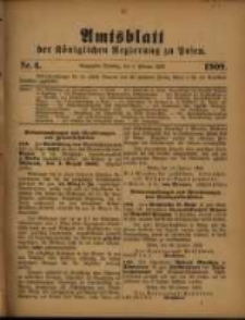 Amtsblatt der K&ouml;niglichen Regierung zu Posen. 1909.02.09 Nro.6