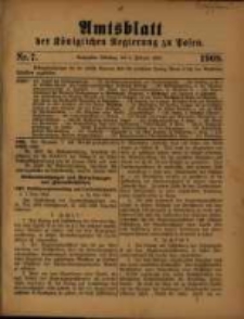 Amtsblatt der Königlichen Regierung zu Posen. 1909.02.09 Nro.7