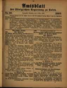 Amtsblatt der K&ouml;niglichen Regierung zu Posen. 1909.03.09 Nro.10