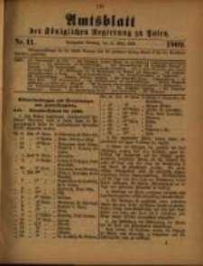 Amtsblatt der K&ouml;niglichen Regierung zu Posen. 1909.03.16 Nro.11