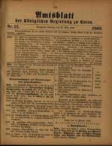 Amtsblatt der K&ouml;niglichen Regierung zu Posen. 1909.03.23 Nro.12
