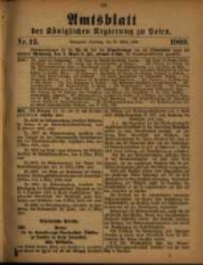 Amtsblatt der Königlichen Regierung zu Posen. 1909.03.30 Nro.13