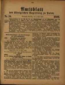 Amtsblatt der K&ouml;niglichen Regierung zu Posen. 1909.04.06 Nro.14
