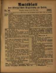 Amtsblatt der Königlichen Regierung zu Posen. 1909.04.20 Nro.16