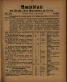 Amtsblatt der Königlichen Regierung zu Posen. 1909.05.04 Nro.18