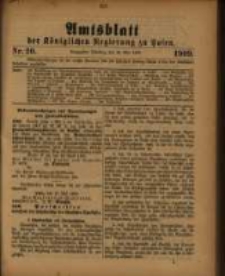 Amtsblatt der K&ouml;niglichen Regierung zu Posen. 1909.05.18 Nro.20