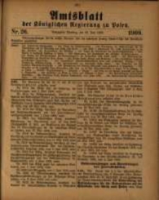 Amtsblatt der K&ouml;niglichen Regierung zu Posen. 1909.06.29 Nro.26