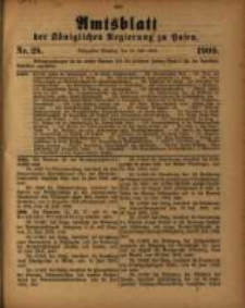 Amtsblatt der K&ouml;niglichen Regierung zu Posen. 1909.07.13 Nro.28