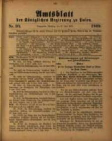 Amtsblatt der K&ouml;niglichen Regierung zu Posen. 1909.07.27 Nro.30