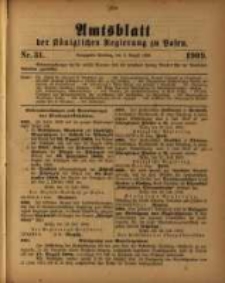 Amtsblatt der K&ouml;niglichen Regierung zu Posen. 1909.08.03 Nro.31