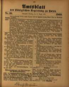 Amtsblatt der K&ouml;niglichen Regierung zu Posen. 1909.08.31 Nro.35