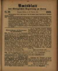 Amtsblatt der Königlichen Regierung zu Posen. 1909.09.28 Nro.39