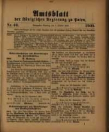Amtsblatt der K&ouml;niglichen Regierung zu Posen. 1909.10.05 Nro.40