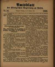 Amtsblatt der Königlichen Regierung zu Posen. 1909.10.19 Nro.42