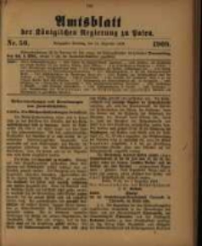 Amtsblatt der K&ouml;niglichen Regierung zu Posen. 1909.12.14 Nro.50