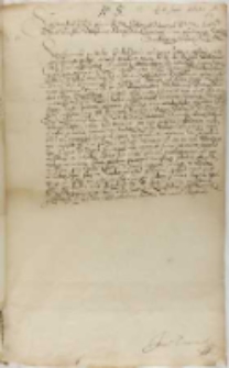 Kopia współczesna listu Zygmunta III, Warszawa 01.06.1600