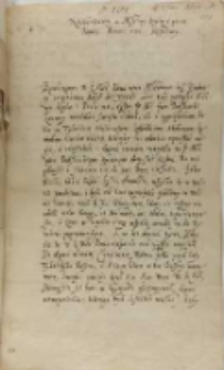 List Łukasza Garnickiego do króla Zygmunta III, Lipniki 03.06.1601