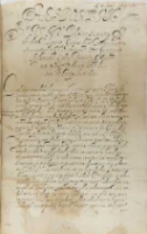 Odpowiedż Gdańska Janowi Schortzowi, Gdańsk 04.06.1601