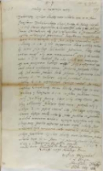 List Jana Firleja do X. Szymona Rudnickiego, Markuszów 13.06.1601