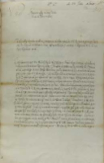 List Wojciech Baranowskiego biskupa płockiego do kr&oacute;la Zygmunta III, Pułtusk 23.06.1601