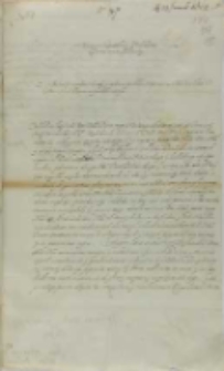 List Jana Ostroroga kasztelana poznańskiego do kr&oacute;la Zygmunta III, Mruczyn 29.01.1602