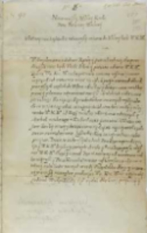 List Stanisława Karnkowskiego arcybiskupa gnieźnieńskiego do króla Zygmunta III, Łowicz 20.02.1602