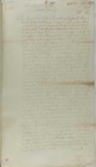 List Jana Schorna do króla Zygmunta III, Nowy Młyn 19.10.1601