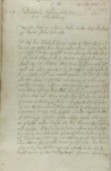 List Jana Sernego do króla Zygmunta III, Wiłkomierz 06.11.1601