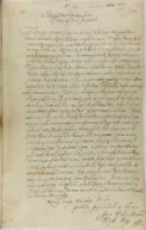 List Jana Firleia podskarbiego koronnego do króla Zygmunta III, Kembło 13.01.1602