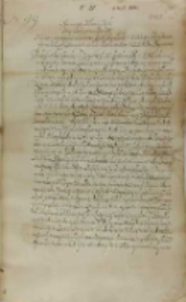 List Jan Firleja do króla Zygmunta III, Lublin 08.03.1602